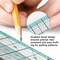 Kearing® Metal Edge Acrylic Quilting Ruler - 3mm Thick with Laser Grid, Sewing and Quilting Supplies with Cutting Edge, Non-Slip Backing for Rotary Cutter & Fabric Cutting
